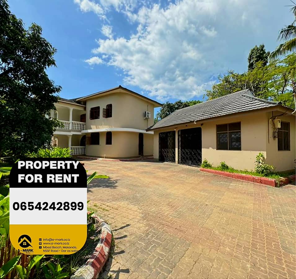 5Bedrooms Stand Alone House With Servant Quarter  Available For Rent at Mbezi Beach